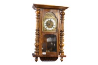 Lot 1012 - LATE VICTORIAN VIENNA STYLE WALL CLOCK by...