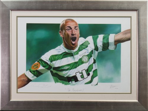 Lot 1212 - LIMITED EDITION PRINT OF HENRIK LARSSON - 'THE...
