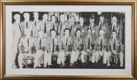 Lot 1214 - AUTOGRAPHED BLACK AND WHITE PHOTO OF THE...