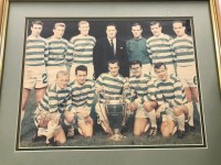 Lot 1227 - LISBON LIONS Newspaper illustration of the cup...