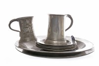 Lot 1249 - COLLECTION OF 19TH CENTURY PEWTER comprising...