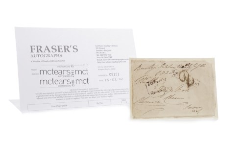 Lot 1252 - SIGNATURE OF KING WILLIAM IV dated October...