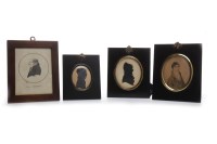 Lot 1268 - TWO EARLY 19TH CENTURY PORTRAIT SILHOUETTES...