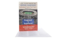 Lot 1305 - ENGLAND VS. SCOTLAND AUTOGRAPHS 1967 match...