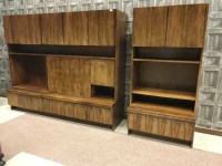 Lot 1329 - ROSEWOOD WALL UNIT by Robert Heritage for...