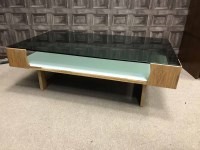 Lot 1330 - ROSEWOOD OBLONG COFFEE TABLE by Robert...
