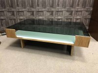 Lot 1331 - ROSEWOOD OBLONG COFFEE TABLE by Robert...