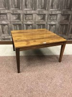 Lot 1332 - PAIR OF SQUARE ROSEWOOD OCCASIONAL TABLES by...