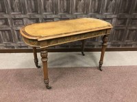 Lot 1347 - VICTORIAN BURR WALNUT LIBRARY TABLE IN THE...