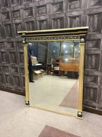 Lot 1368 - 19TH CENTURY GILT GESSO AND BLACK PAINTED...