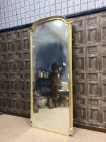 Lot 1372 - 19TH CENTURY GILT GESSO PIER GLASS MIRROR with...