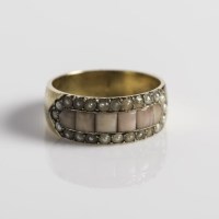 Lot 1782 - UNUSUAL VICTORIAN CORAL AND PEARL SET DRESS...