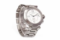 Lot 882 - GENTLEMAN'S CARTIER PASHA AUTOMATIC STAINLESS...