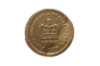 Lot 516 - GOLD THIRD GUINEA DATED 1804 with partial...