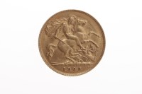 Lot 531 - GOLD HALF SOVEREIGN DATED 1909