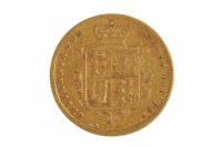 Lot 540 - GOLD HALF SOVEREIGN DATED 1884