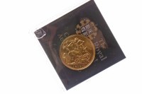 Lot 556 - GOLD SOVEREIGN DATED 1917 with certificate