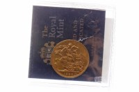 Lot 557 - GOLD SOVEREIGN DATED 1926 with certificate