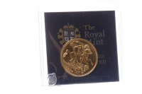 Lot 558 - GOLD SOVEREIGN DATED 1916 with certificate