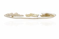 Lot 501 - FOUR PEARL NECKLACES including one with...