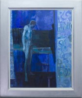 Lot 136 - * KIRSTY WITHER, MIDNIGHT TERRACE oil on...