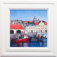 Lot 226 - FRANK COLCLOUGH, PITTENWEEM HARBOUR oil on...
