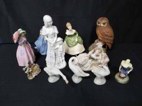 Lot 49 - LOT OF CERAMIC FIGURES AND ANIMAL FIGURES...