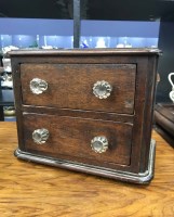 Lot 82A - SMALL VICTORIAN CHEST WITH TWO DRAWERS