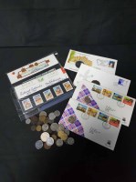 Lot 103 - LOT OF VARIOUS STAMPS AND COINS
