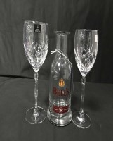 Lot 113 - FOUR PAIRS OF ROYAL DOULTON GLASSES also...