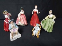 Lot 145 - LARGE GROUP OF ROYAL DOULTON LADY FIGURES with...