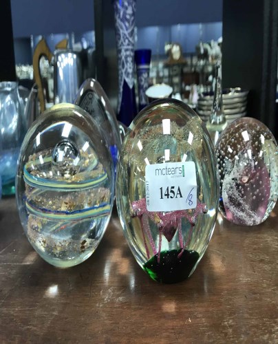 Lot 145 - EIGHT GLASS PAPERWEIGHTS