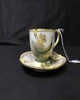 Lot 192 - WORCESTER CABINET CUP AND SAUCER
