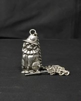 Lot 305 - SILVER VESTA IN THE SHAPE OF A DOG ON SILVER...