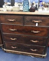 Lot 449 - MID VICTORIAN CHEST OF DRAWERS