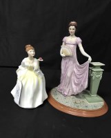 Lot 465 - THREE ROYAL DOULTON FIGURES along with two...