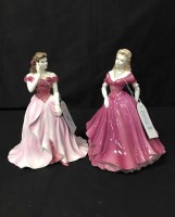 Lot 469 - FOUR COALPORT FIGURES along with two Royal...