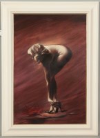Lot 2136 - * BILL BLACKWOOD THE PEARL DIVER oil on canvas,...