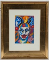 Lot 2140 - * CAMPBELL SMITH, THE CLOWN pastel on paper...