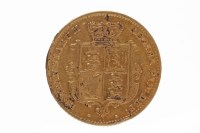Lot 509 - GOLD HALF SOVEREIGN DATED 1867