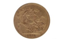 Lot 510 - GOLD SOVEREIGN DATED 1914