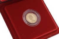 Lot 548 - GOLD PROOF HALF SOVEREIGN DATED 1980 in...