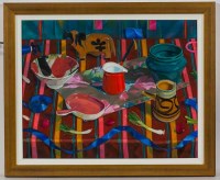 Lot 2179 - * NEIL CLARK, BLUE RIBBON oil on canvas,...
