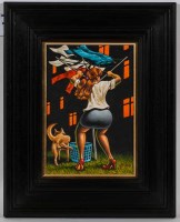 Lot 2185 - GRAHAM MCKEAN, WHIRLIGIG oil on canvas, signed...