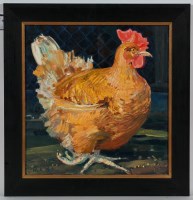 Lot 2232 - * NICK BOTTING, HEN oil on canvas, signed 58cm...