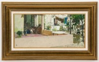 Lot 2239A - * TOM COATES (BRITISH b. 1941), BEACH VILLAGE,...