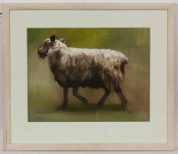 Lot 2200 - * CHERYLENE DYER, SHEEP oil on paper, signed...