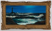 Lot 2251 - * PETER COSLETT, THE LIGHTHOUSE oil on canvas,...