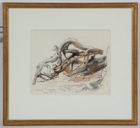 Lot 2255 - * JOHN BYRNE RSA, DRIFTWOOD, ANSTRUTHER pastel...