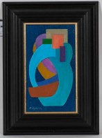Lot 2204 - MARION WYLLIE, ABSTRACT STILL LIFE oil on...